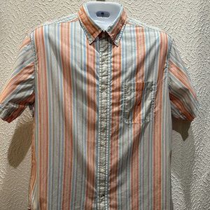 Nautica mens short sleeve button-down (L)